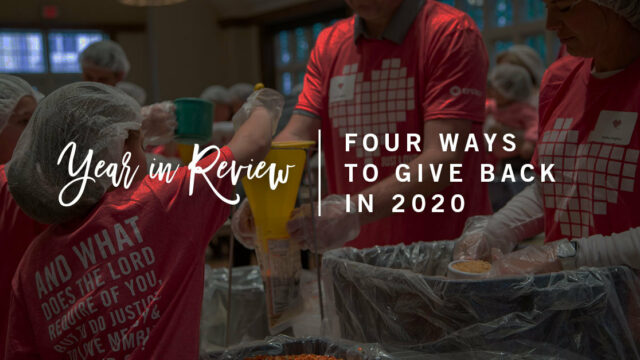 Four ways to give back in 2020